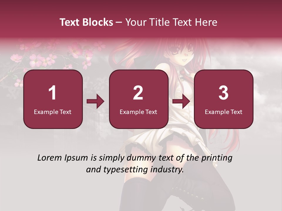 A Girl With Pink Hair And Boots Is Posing For A Picture PowerPoint Template