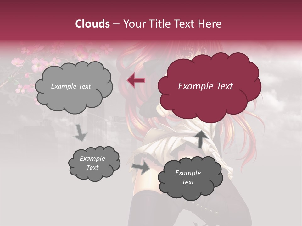 A Girl With Pink Hair And Boots Is Posing For A Picture PowerPoint Template