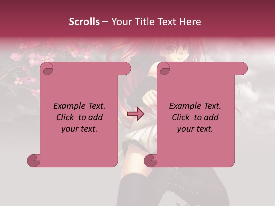 A Girl With Pink Hair And Boots Is Posing For A Picture PowerPoint Template