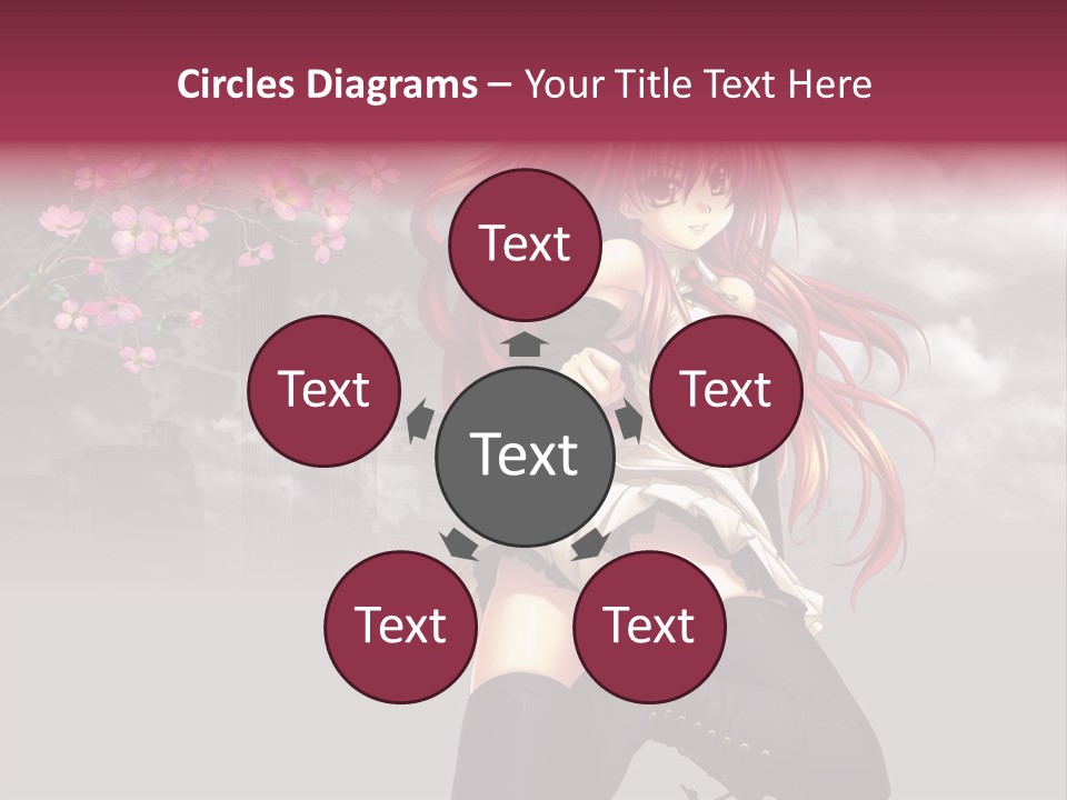 A Girl With Pink Hair And Boots Is Posing For A Picture PowerPoint Template