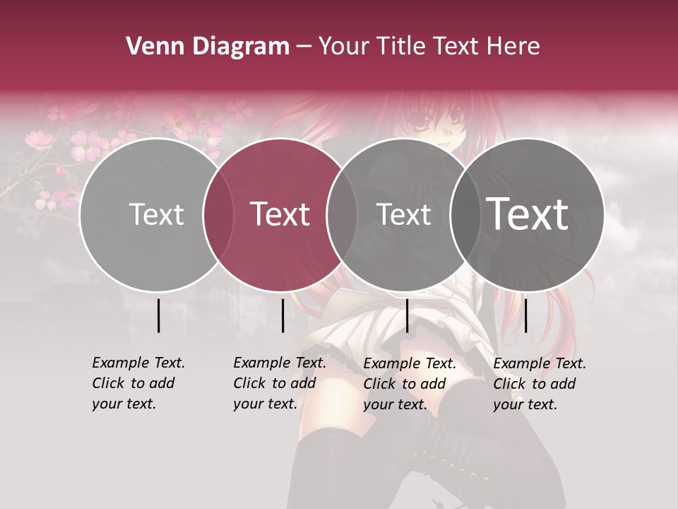 A Girl With Pink Hair And Boots Is Posing For A Picture PowerPoint Template