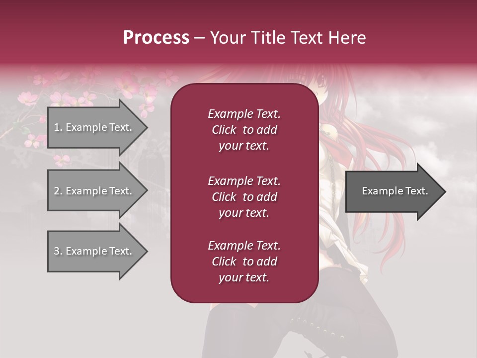 A Girl With Pink Hair And Boots Is Posing For A Picture PowerPoint Template