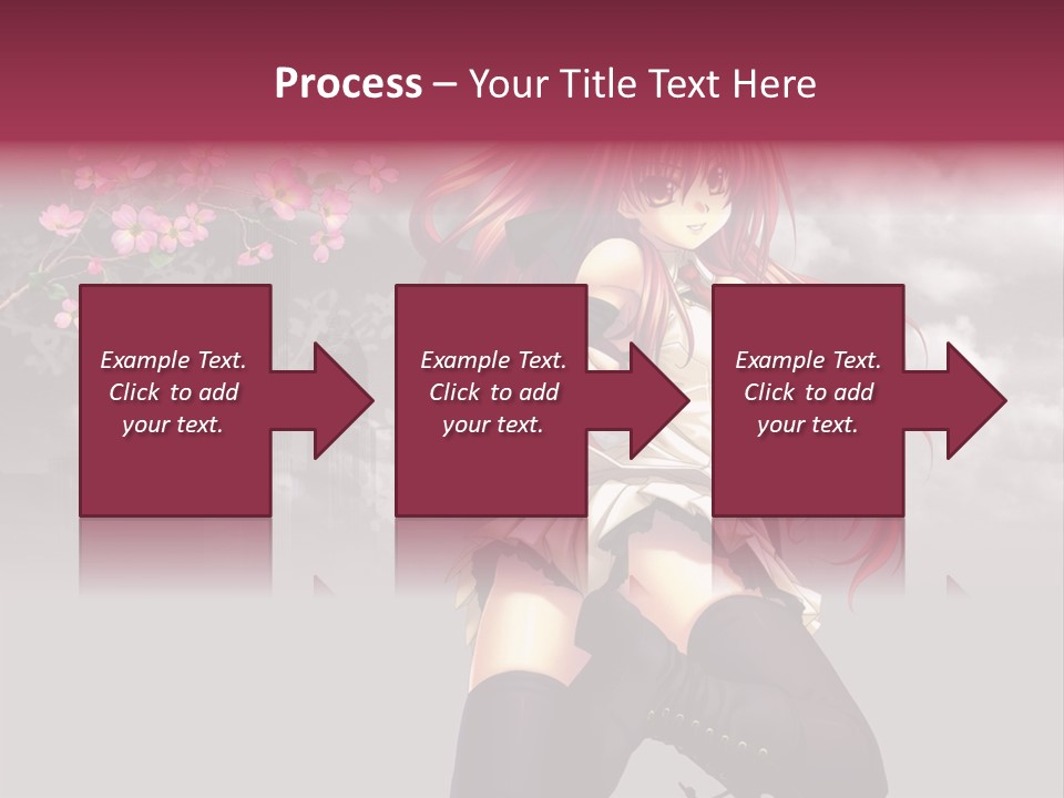 A Girl With Pink Hair And Boots Is Posing For A Picture PowerPoint Template