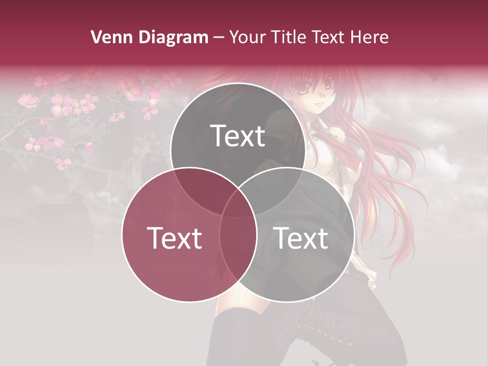 A Girl With Pink Hair And Boots Is Posing For A Picture PowerPoint Template