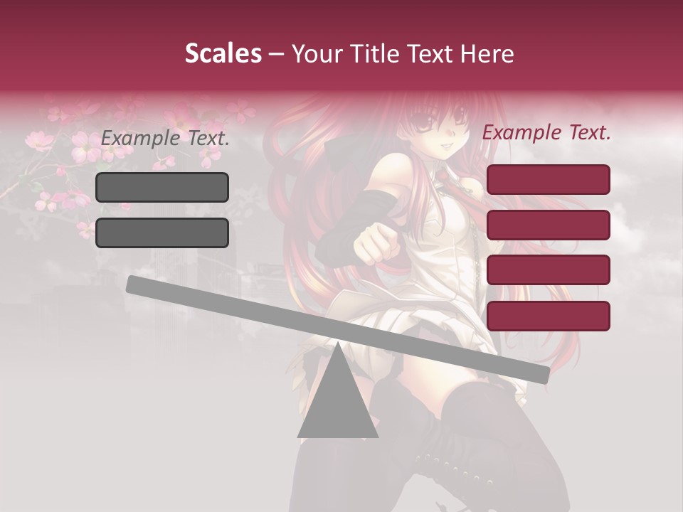 A Girl With Pink Hair And Boots Is Posing For A Picture PowerPoint Template