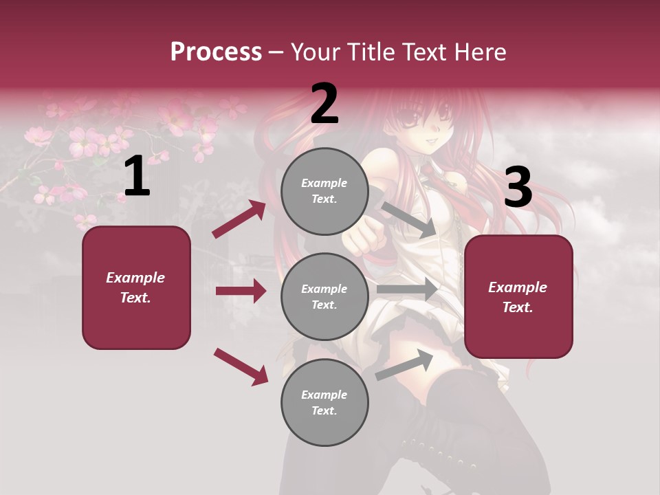 A Girl With Pink Hair And Boots Is Posing For A Picture PowerPoint Template