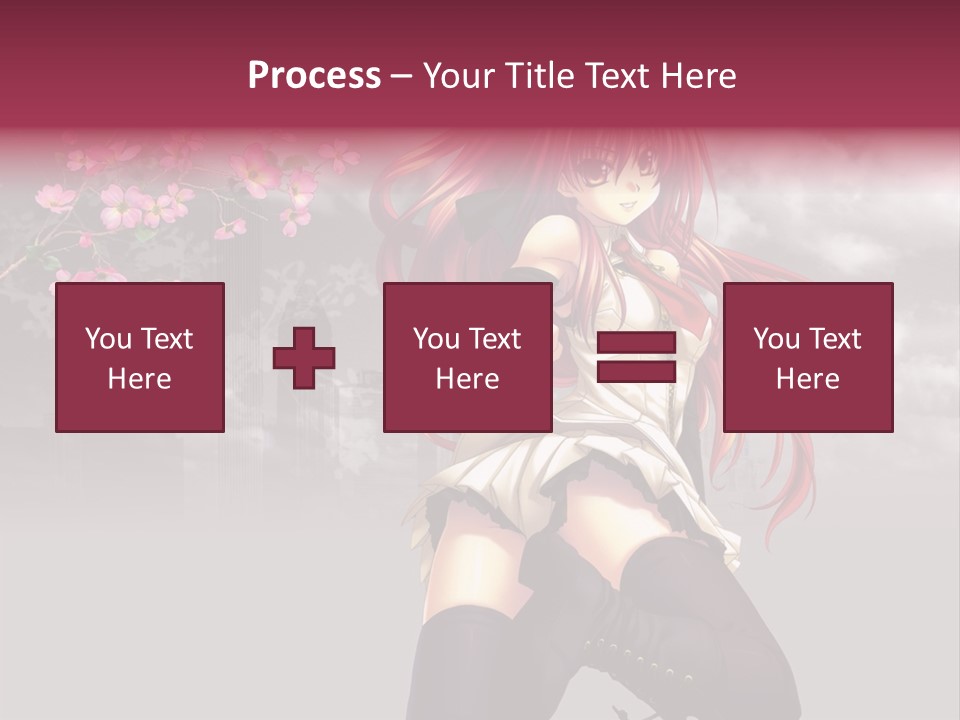 A Girl With Pink Hair And Boots Is Posing For A Picture PowerPoint Template