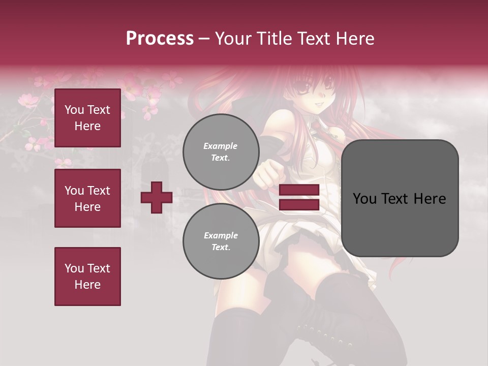 A Girl With Pink Hair And Boots Is Posing For A Picture PowerPoint Template