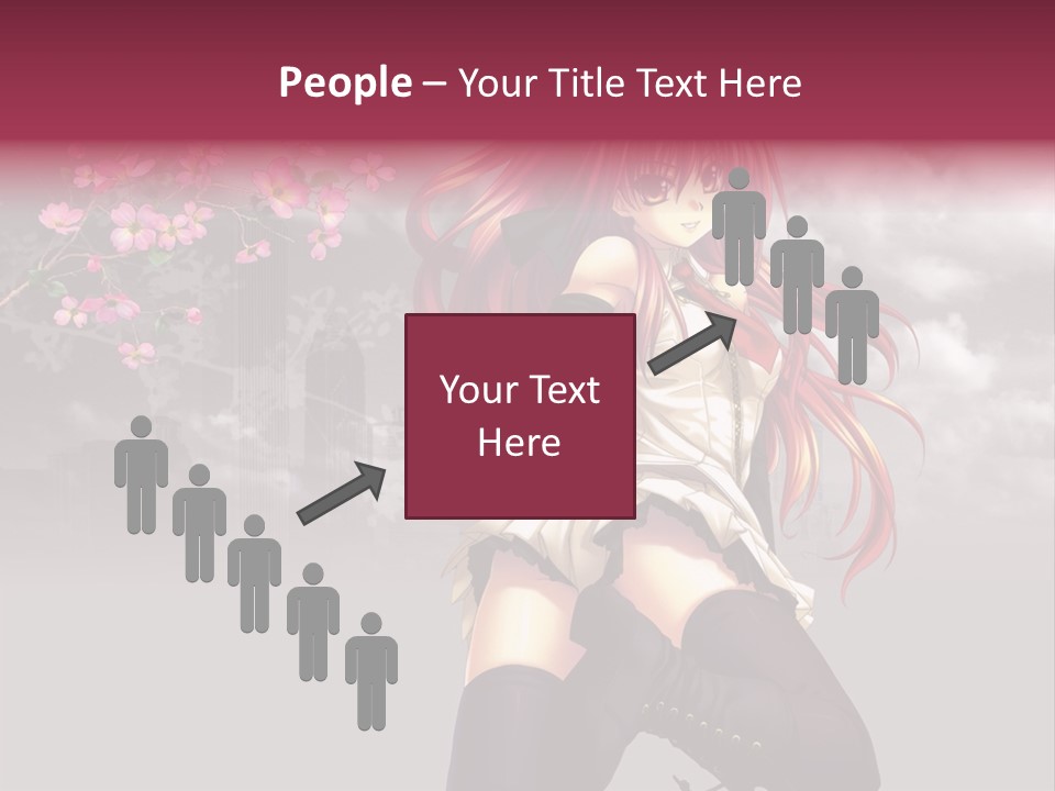A Girl With Pink Hair And Boots Is Posing For A Picture PowerPoint Template