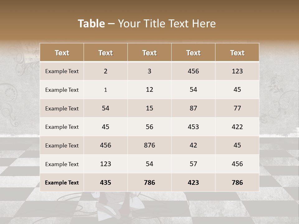 A Anime Character Is Standing On A Checkered Floor PowerPoint Template