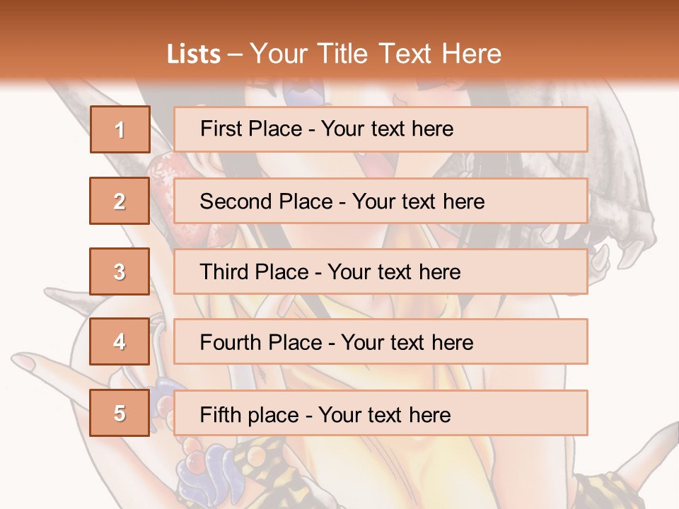 A Woman Holding A Knife And A Bird On Her Arm PowerPoint Template