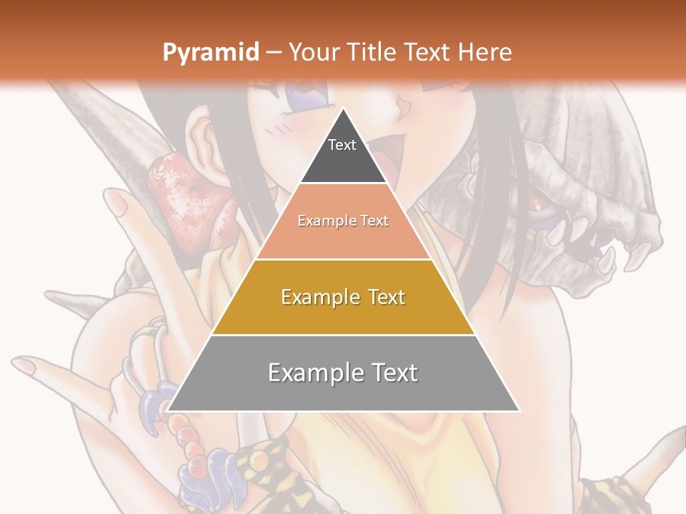 A Woman Holding A Knife And A Bird On Her Arm PowerPoint Template