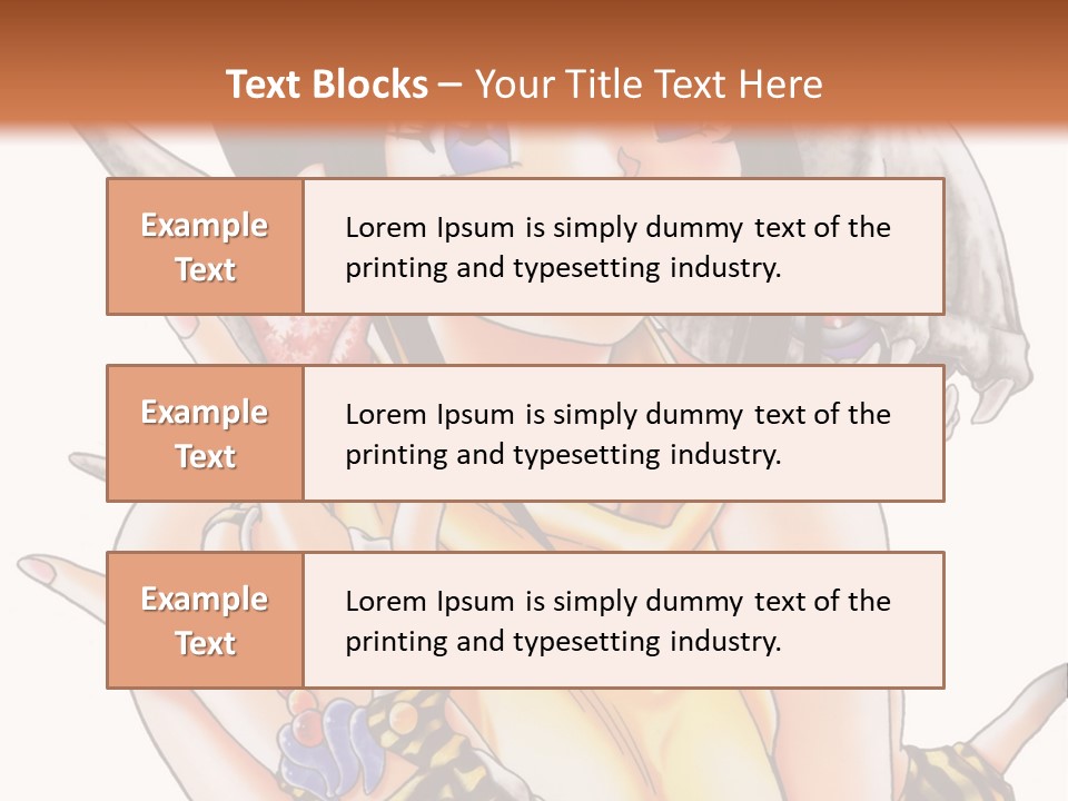 A Woman Holding A Knife And A Bird On Her Arm PowerPoint Template