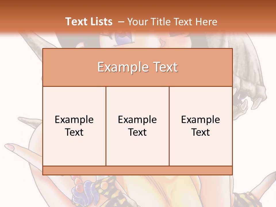 A Woman Holding A Knife And A Bird On Her Arm PowerPoint Template