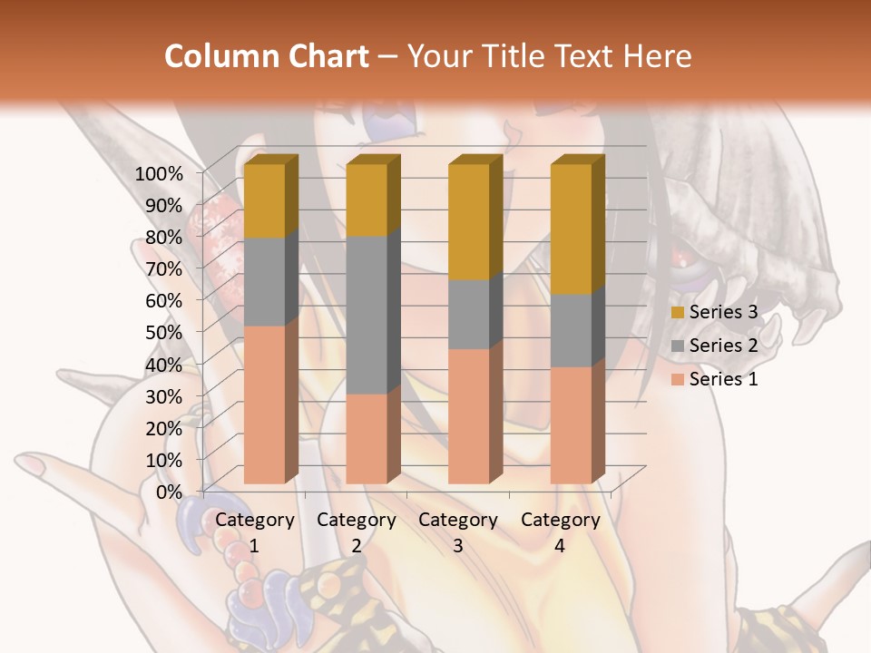 A Woman Holding A Knife And A Bird On Her Arm PowerPoint Template