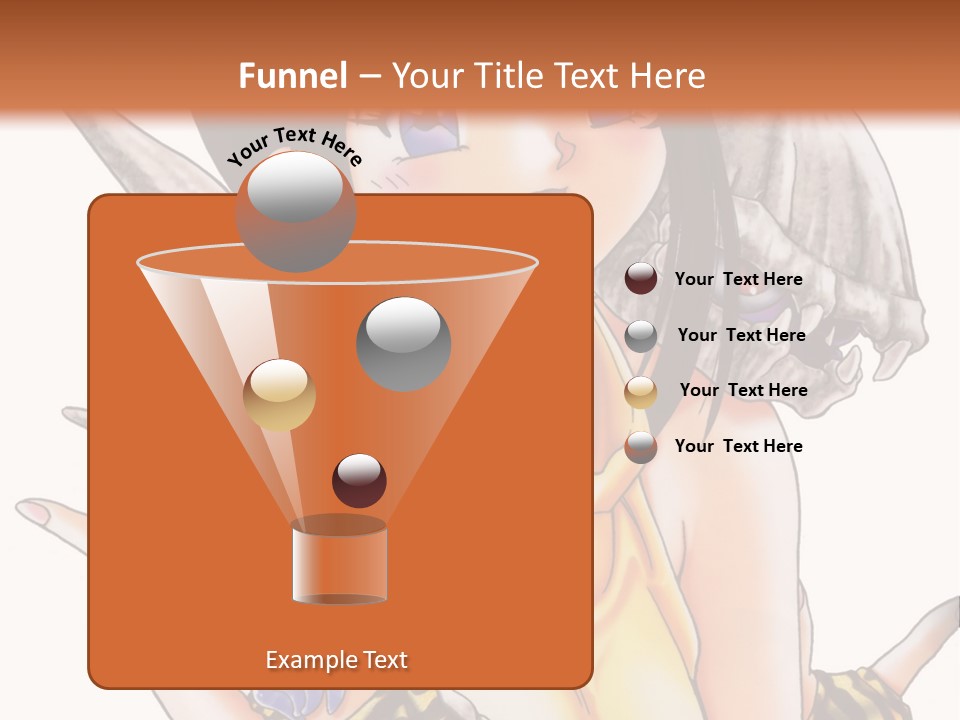 A Woman Holding A Knife And A Bird On Her Arm PowerPoint Template