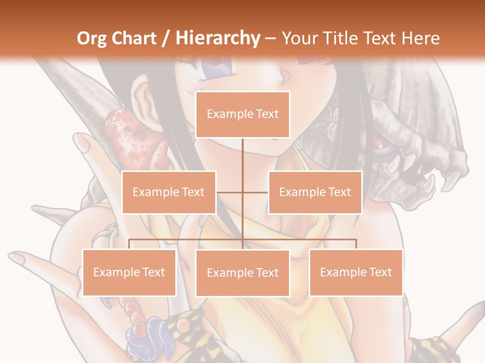 A Woman Holding A Knife And A Bird On Her Arm PowerPoint Template