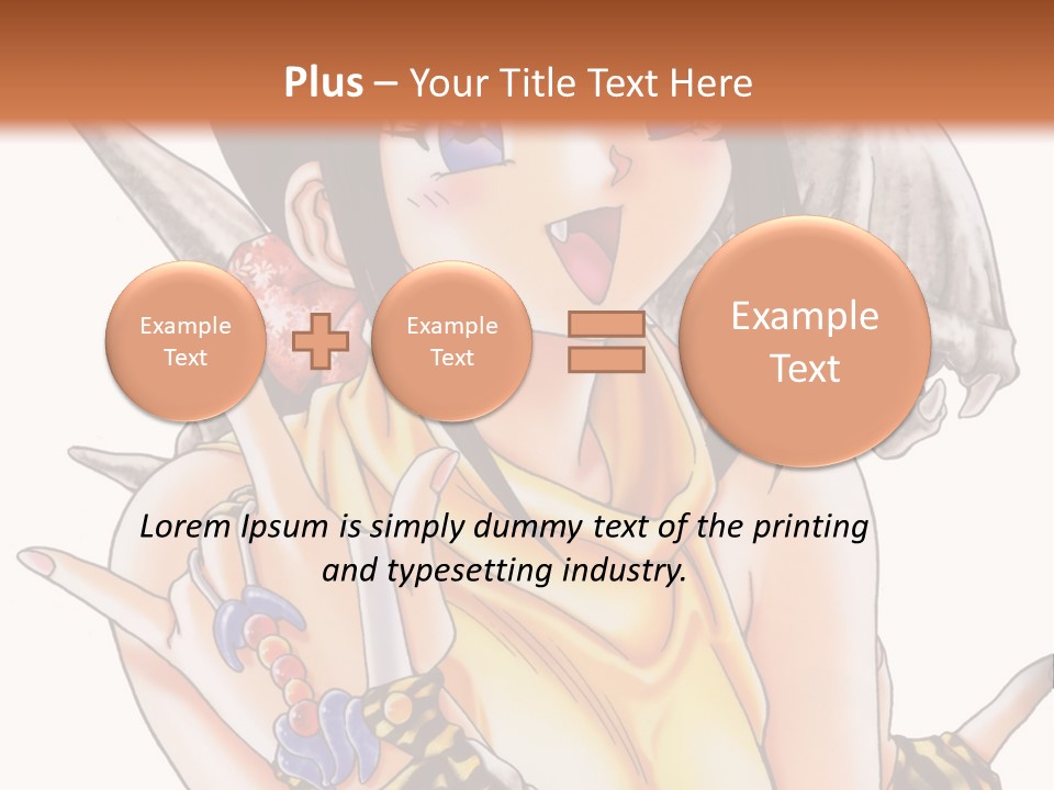 A Woman Holding A Knife And A Bird On Her Arm PowerPoint Template