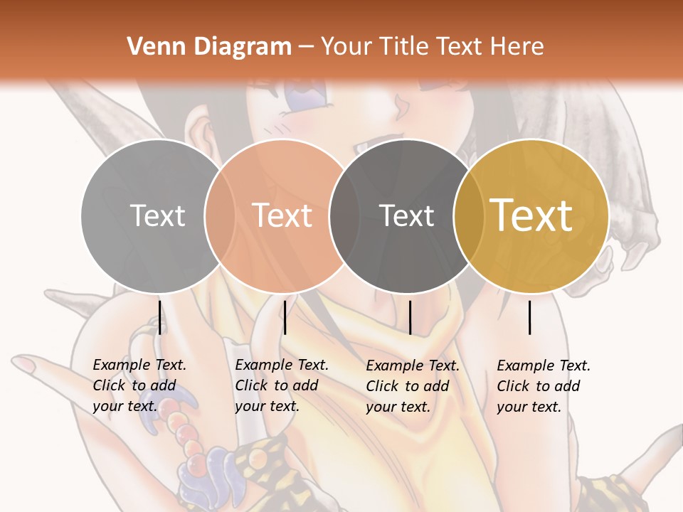 A Woman Holding A Knife And A Bird On Her Arm PowerPoint Template