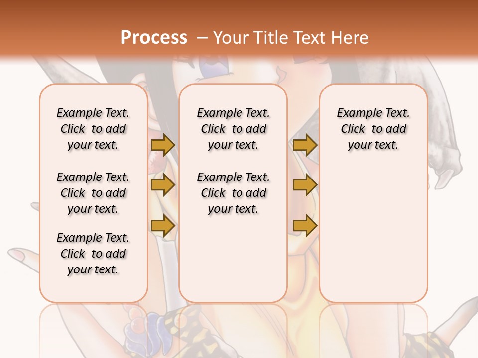 A Woman Holding A Knife And A Bird On Her Arm PowerPoint Template