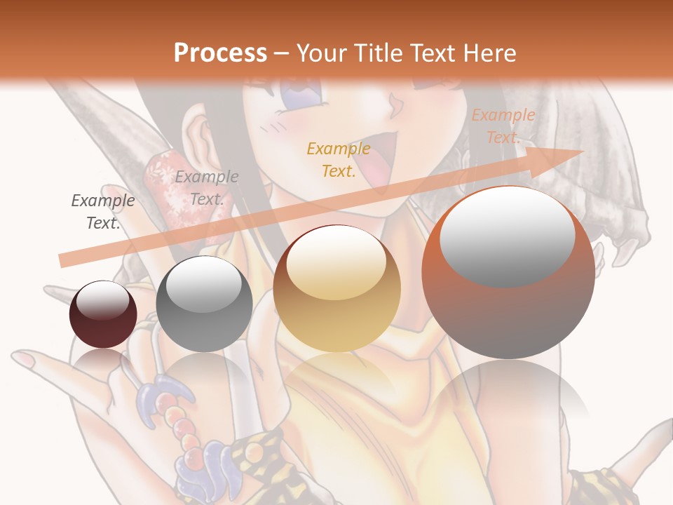 A Woman Holding A Knife And A Bird On Her Arm PowerPoint Template