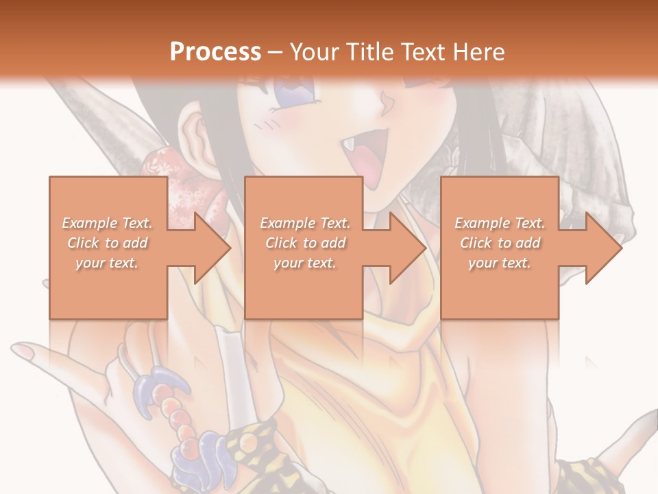 A Woman Holding A Knife And A Bird On Her Arm PowerPoint Template