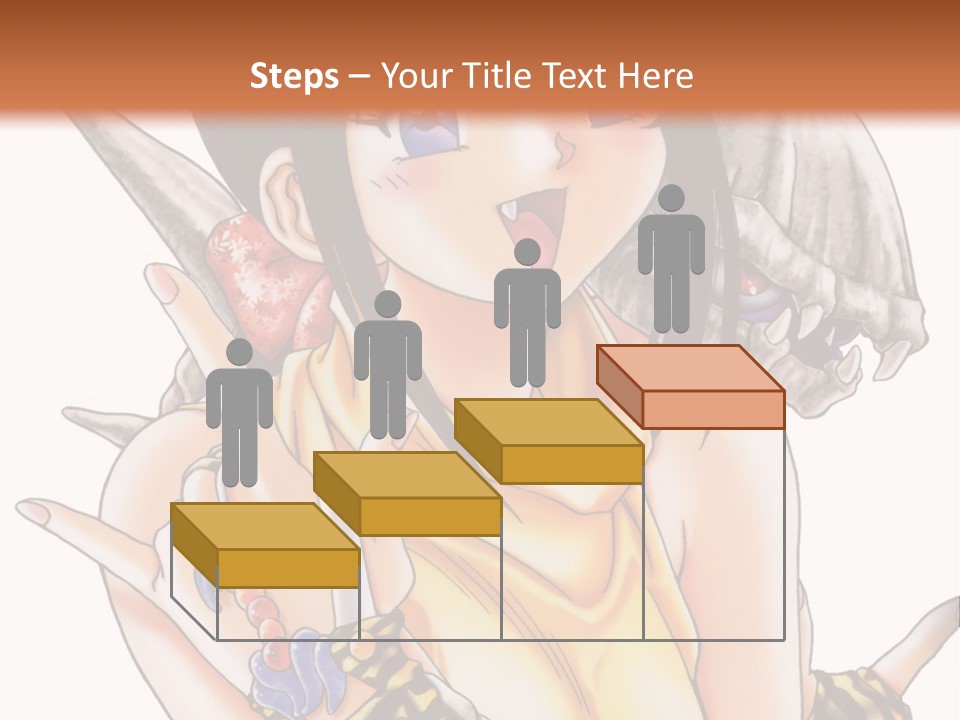 A Woman Holding A Knife And A Bird On Her Arm PowerPoint Template