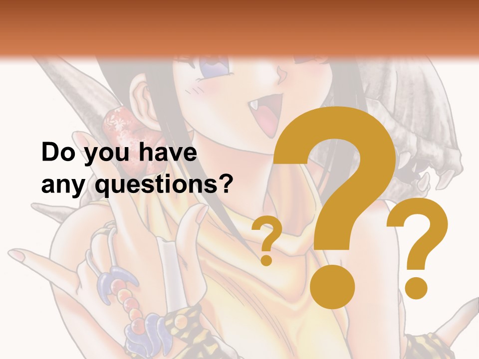 A Woman Holding A Knife And A Bird On Her Arm PowerPoint Template