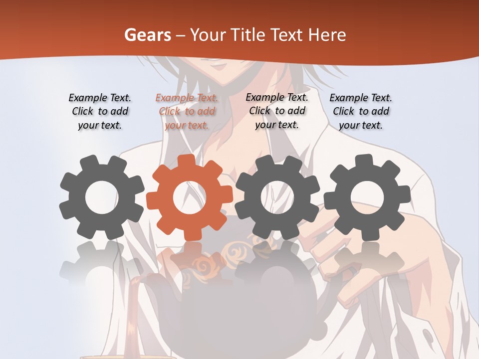 A Person Holding A Tea Pot And A Plate PowerPoint Template