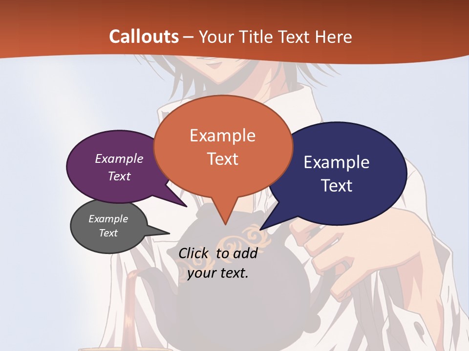 A Person Holding A Tea Pot And A Plate PowerPoint Template