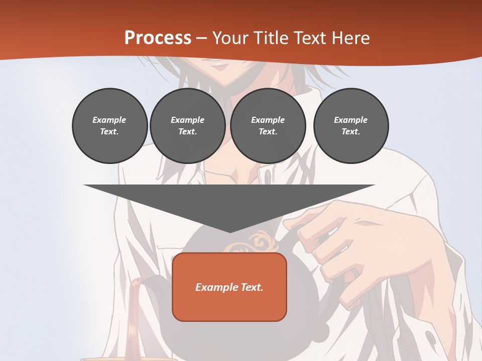 A Person Holding A Tea Pot And A Plate PowerPoint Template