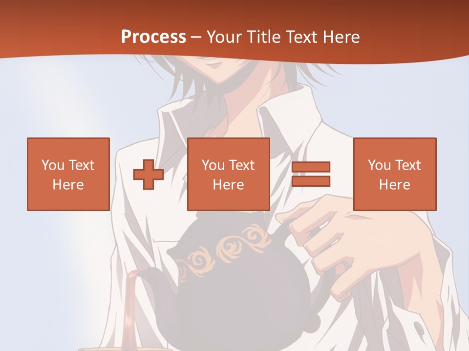 A Person Holding A Tea Pot And A Plate PowerPoint Template