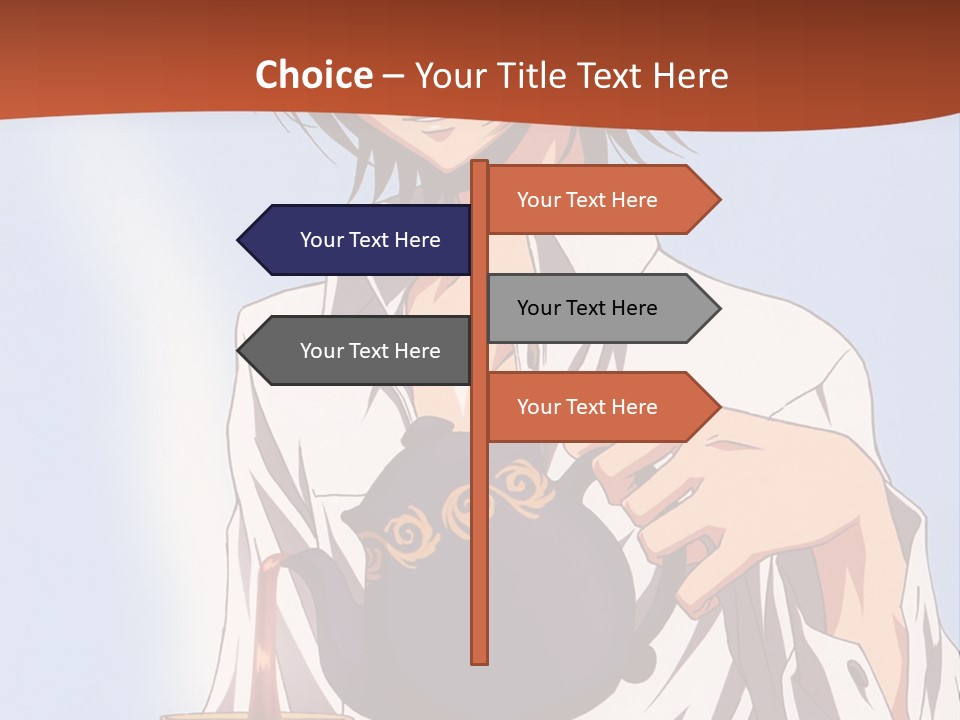 A Person Holding A Tea Pot And A Plate PowerPoint Template