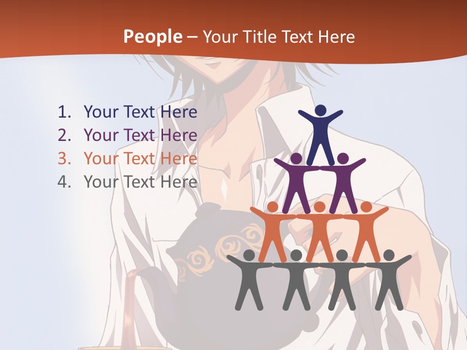 A Person Holding A Tea Pot And A Plate PowerPoint Template