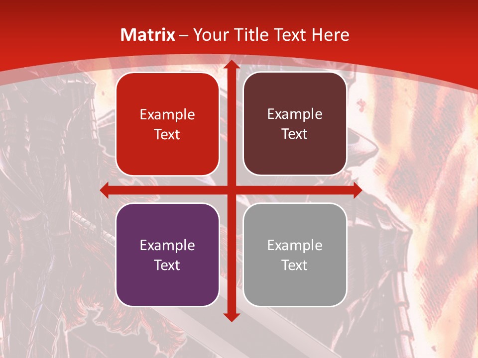 A Couple Of Knights Standing Next To Each Other PowerPoint Template
