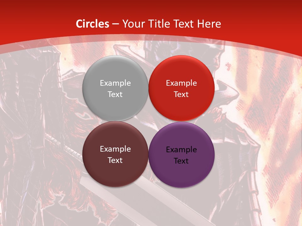 A Couple Of Knights Standing Next To Each Other PowerPoint Template
