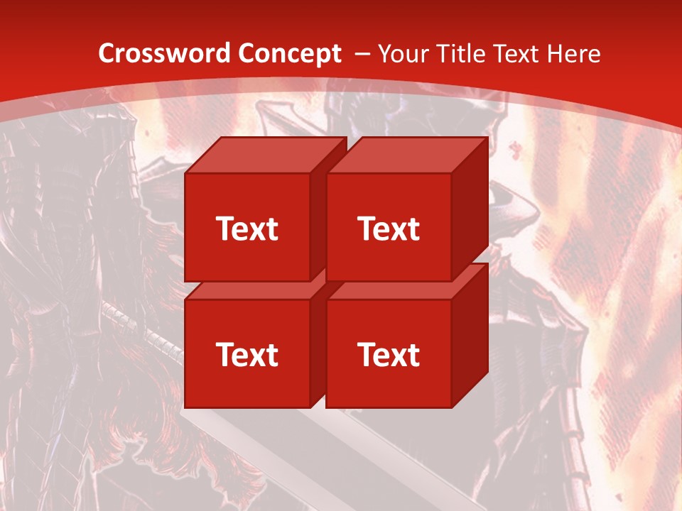 A Couple Of Knights Standing Next To Each Other PowerPoint Template