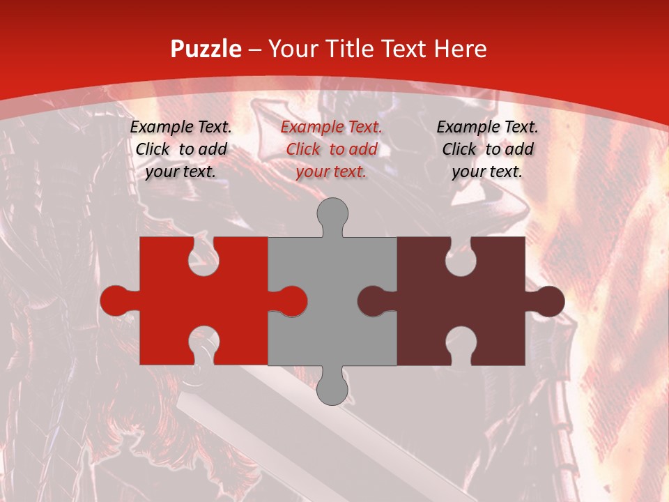 A Couple Of Knights Standing Next To Each Other PowerPoint Template