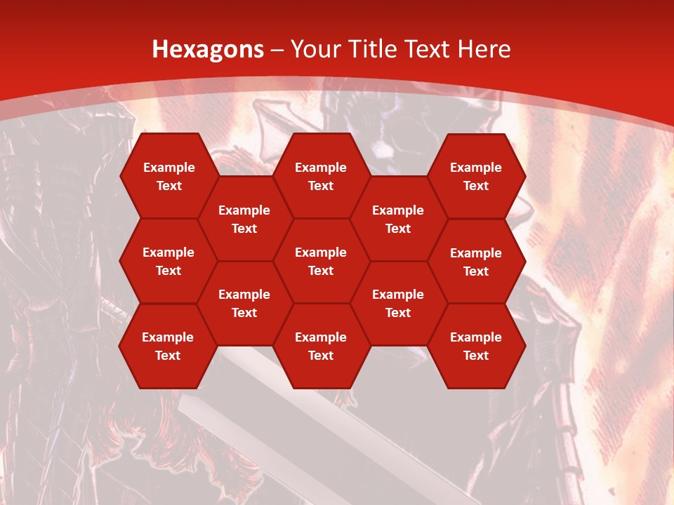 A Couple Of Knights Standing Next To Each Other PowerPoint Template