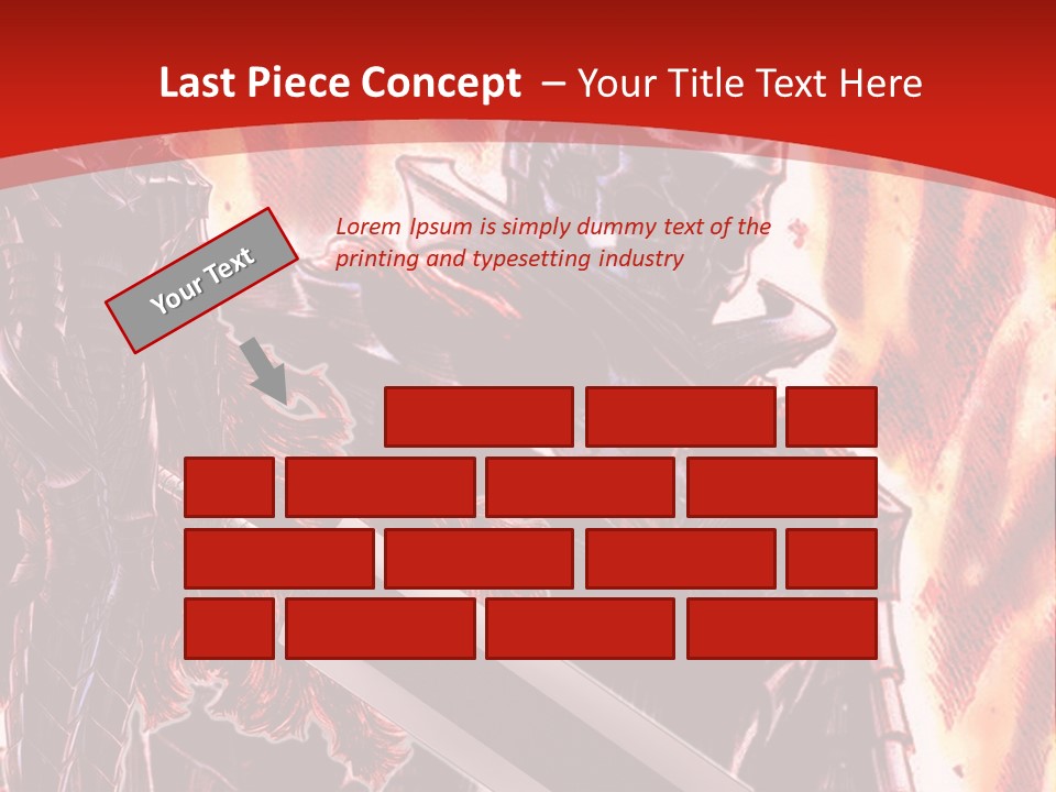 A Couple Of Knights Standing Next To Each Other PowerPoint Template