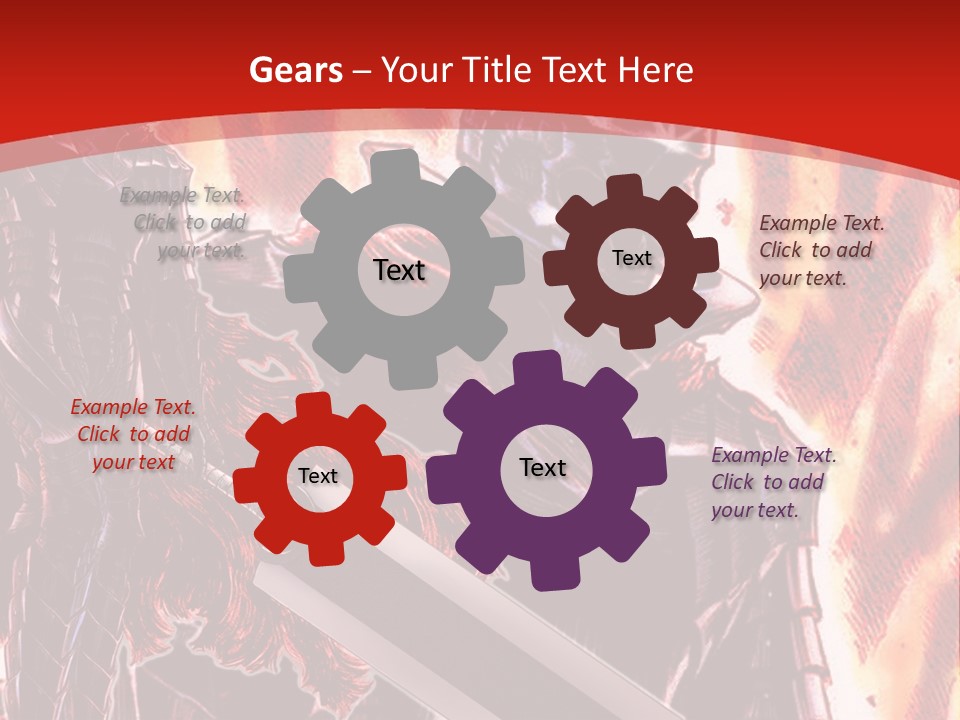 A Couple Of Knights Standing Next To Each Other PowerPoint Template