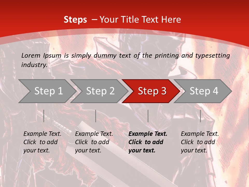 A Couple Of Knights Standing Next To Each Other PowerPoint Template