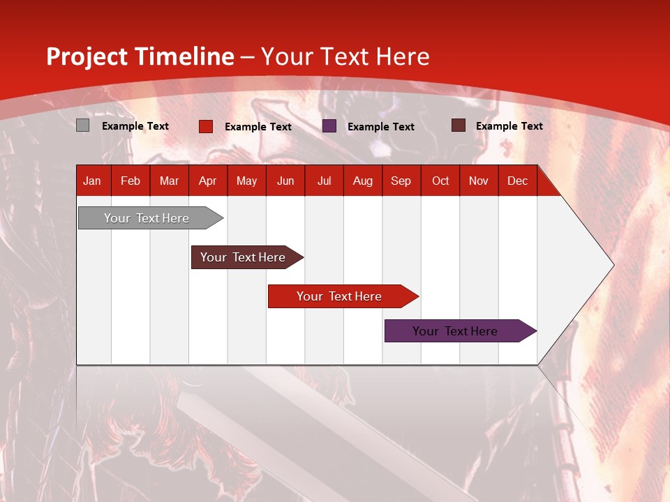A Couple Of Knights Standing Next To Each Other PowerPoint Template