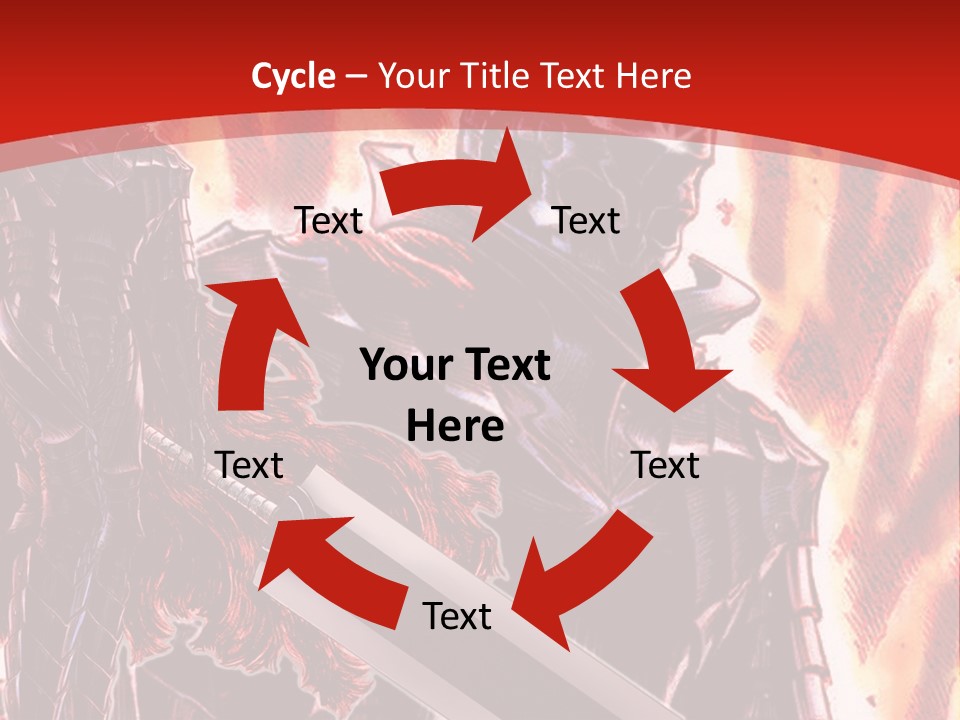 A Couple Of Knights Standing Next To Each Other PowerPoint Template