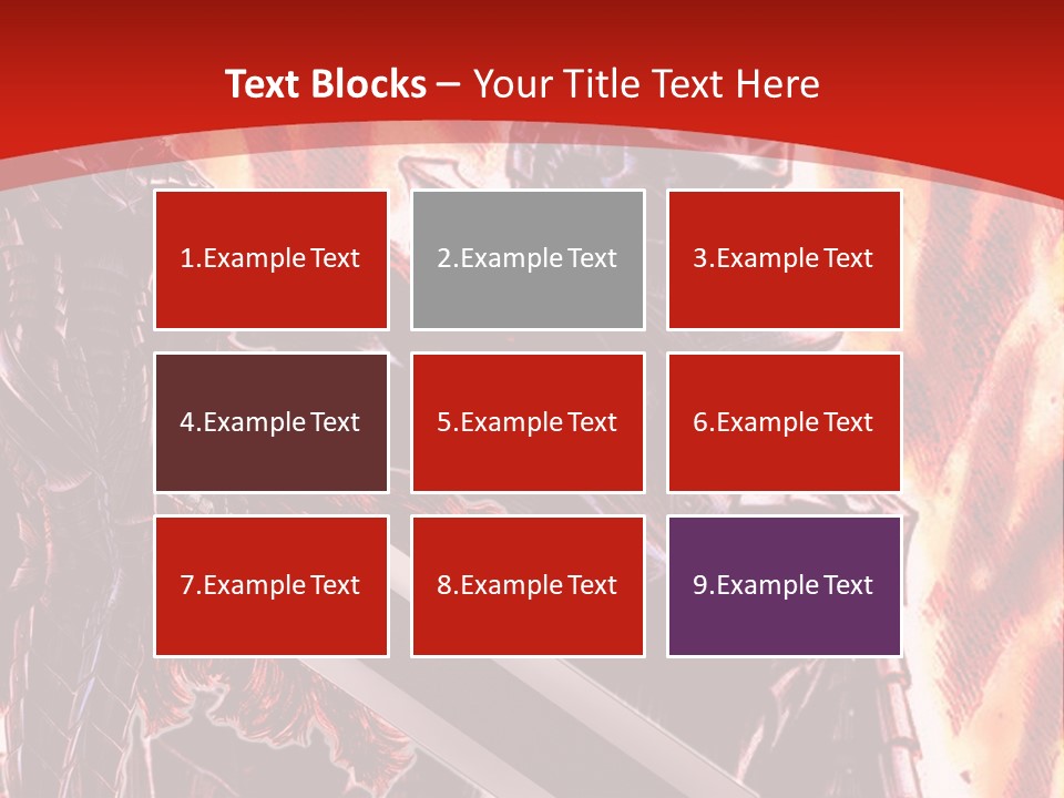 A Couple Of Knights Standing Next To Each Other PowerPoint Template