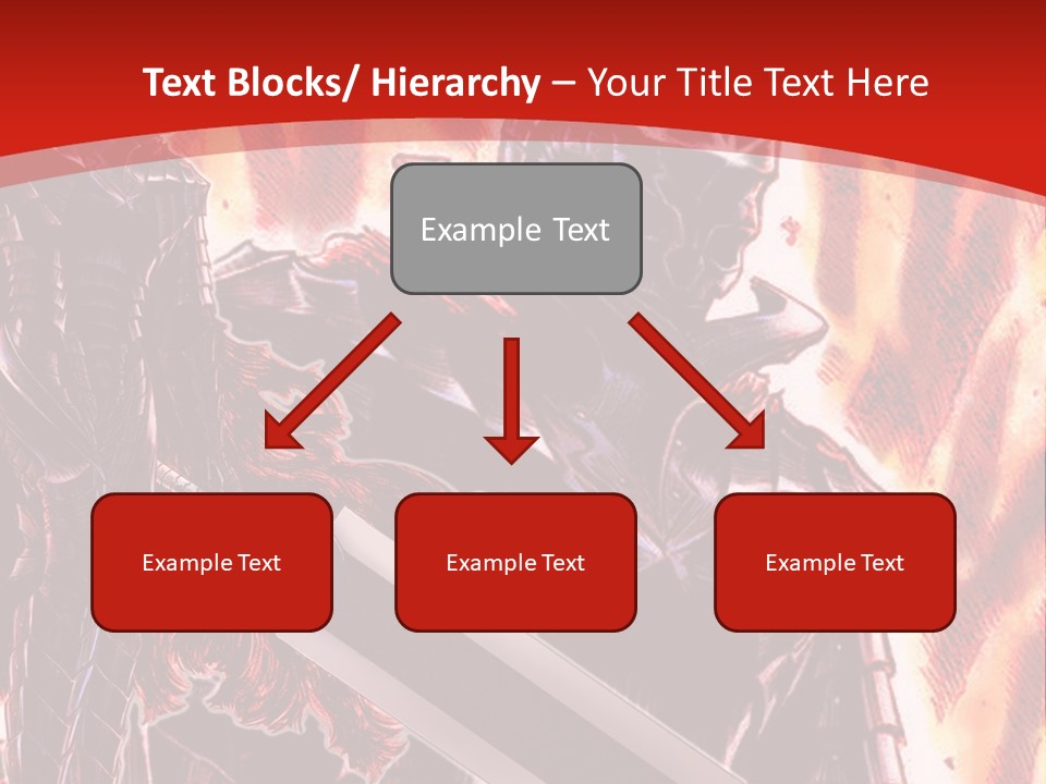 A Couple Of Knights Standing Next To Each Other PowerPoint Template