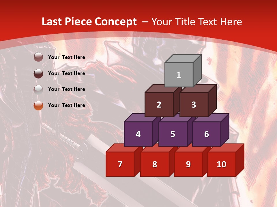 A Couple Of Knights Standing Next To Each Other PowerPoint Template