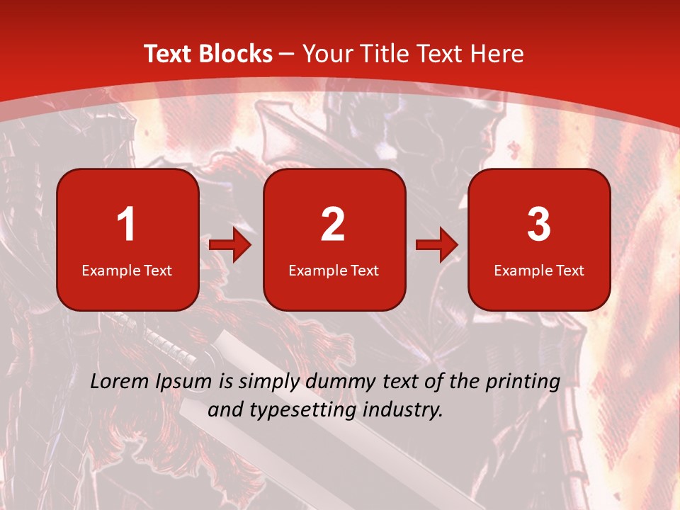 A Couple Of Knights Standing Next To Each Other PowerPoint Template