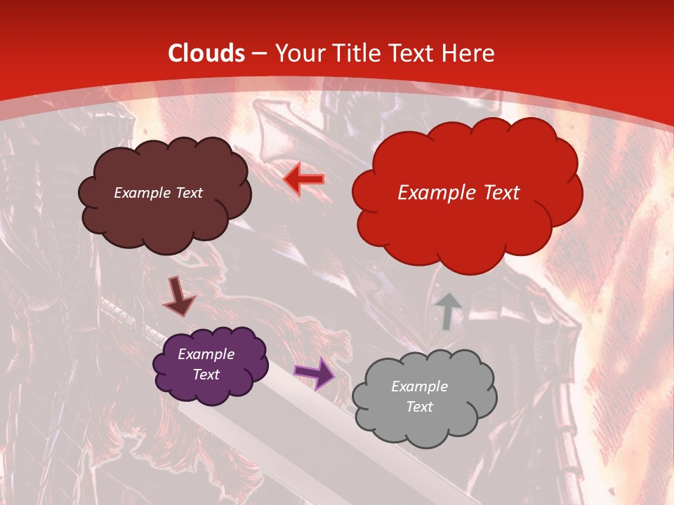 A Couple Of Knights Standing Next To Each Other PowerPoint Template