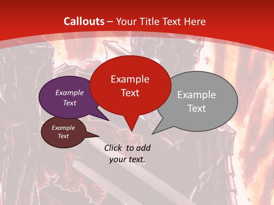 A Couple Of Knights Standing Next To Each Other PowerPoint Template
